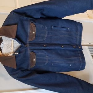 Key Imperial vintage sherpa lined denim jacket, 38 Reg